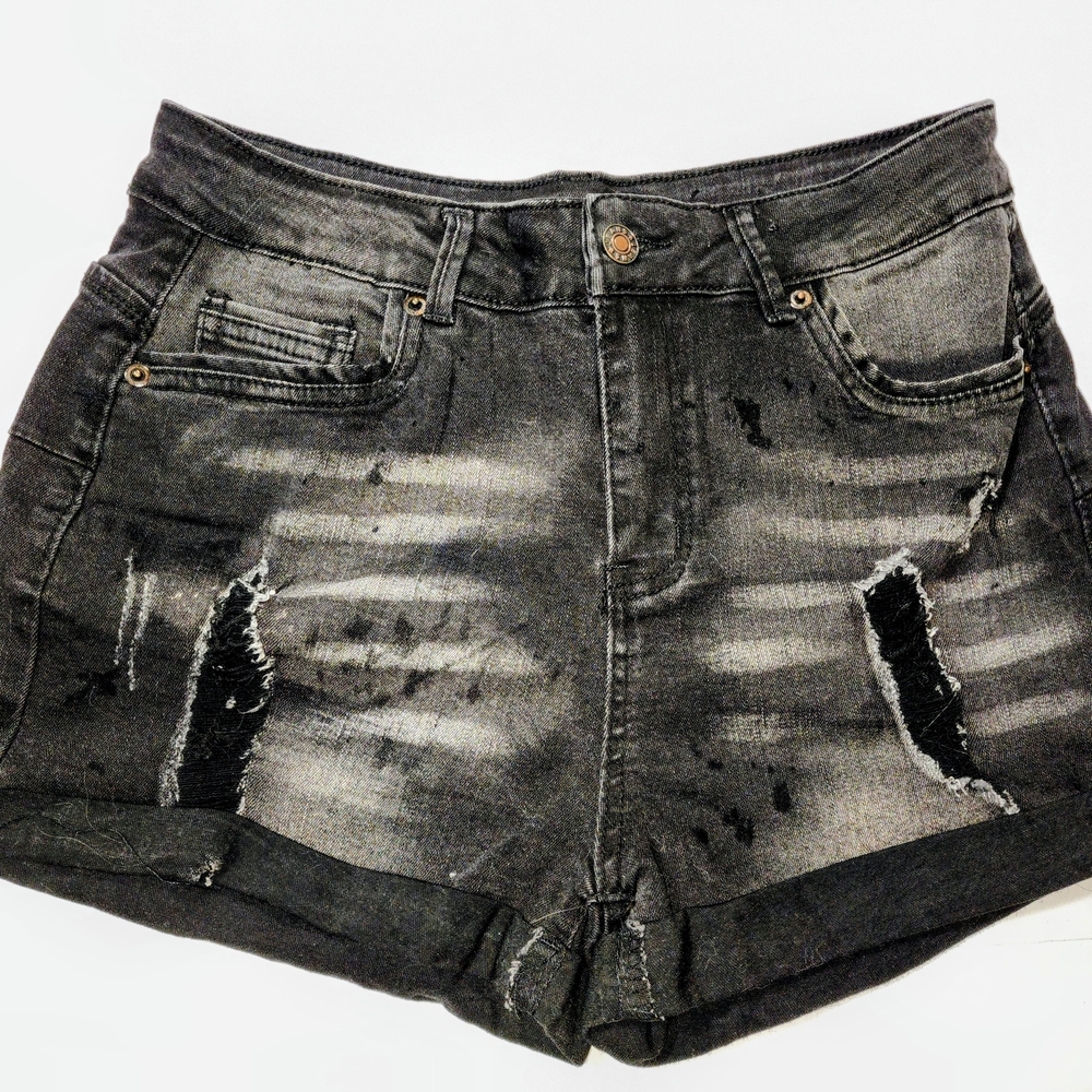 Stylish Black Denim Women Shorts